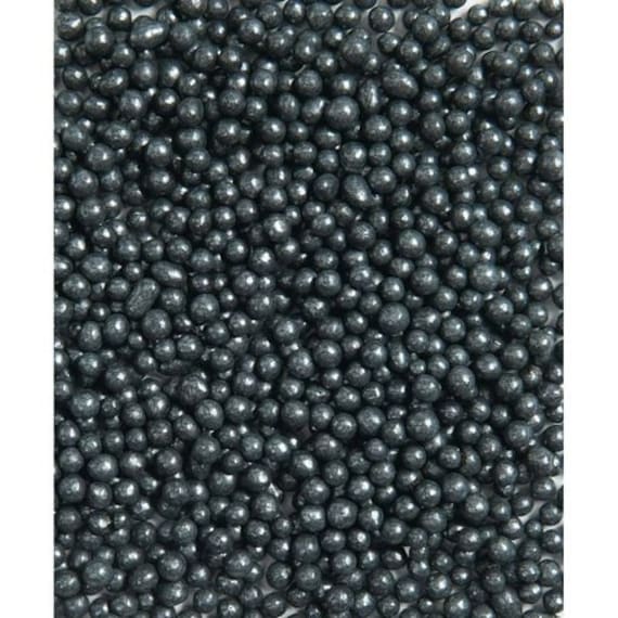 Perlas de azúcar comestibles negros/perlas de azúcar comestibles negras  brillantes/perlas de torta negra comestible 4.8 oz /dragas negras  comestibles 4.8oz -  México