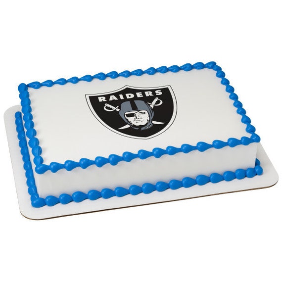 Las-Vegas Raiders Party Decorations,Birthday Party Supplies for Las-Vegas Raiders Party Supplies Includes Banner - Cake Topper - 12 Cupcake Toppers