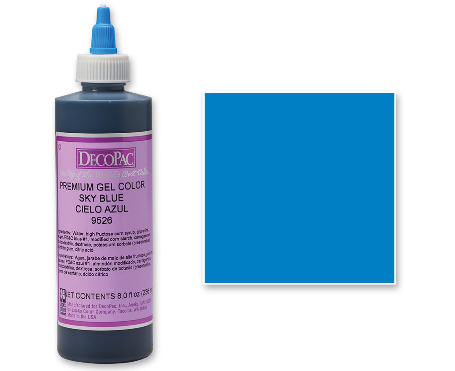 8 OZ Sky Blue Premium Food Coloring Gel/ Blue Gel Food Etsy