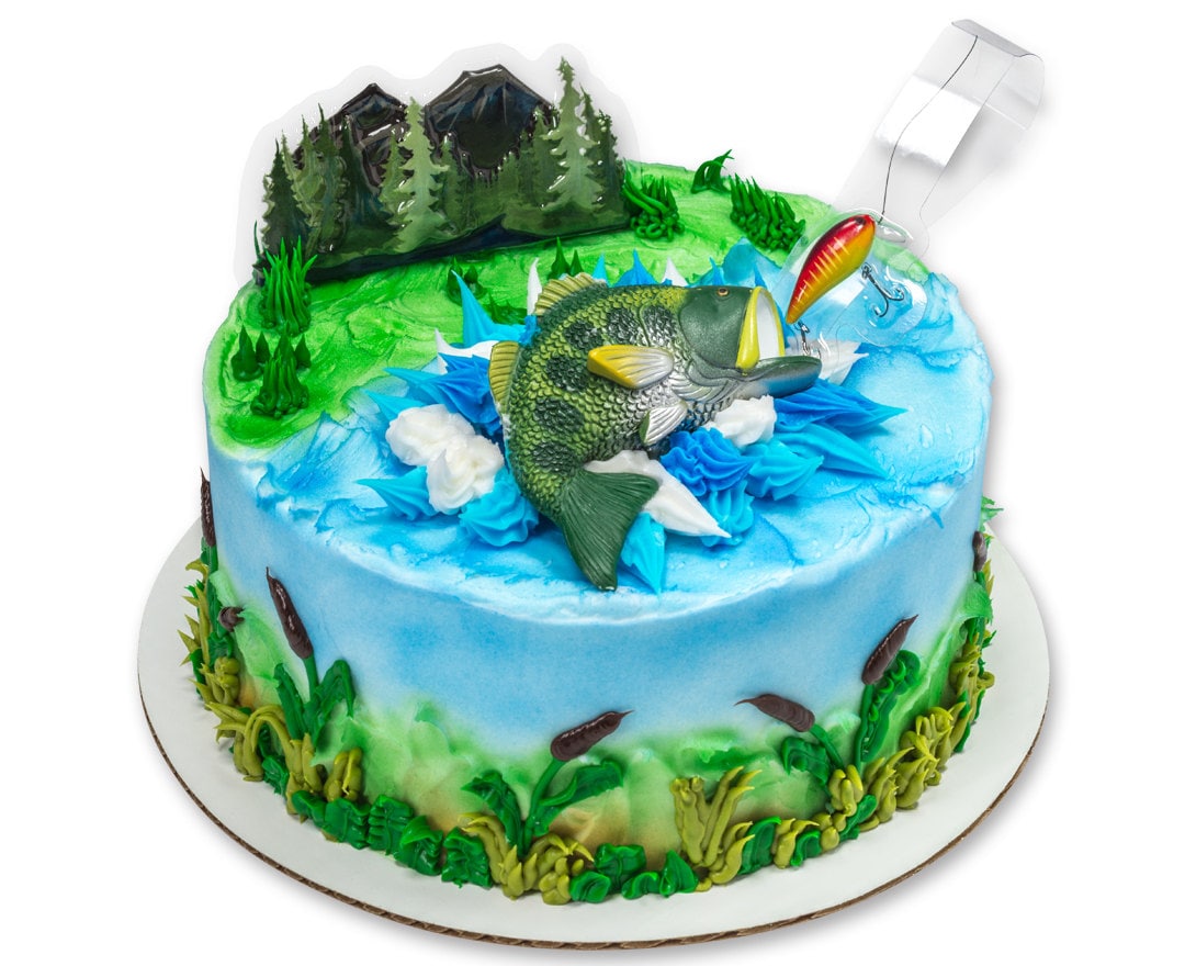 Large Bass Fish Topper/ Fisherman's Birthday Cake Topper/ Fishing Cake Kit/  Bass Fish Cake Kit/ Fishing Cake Kit Topper -  Canada