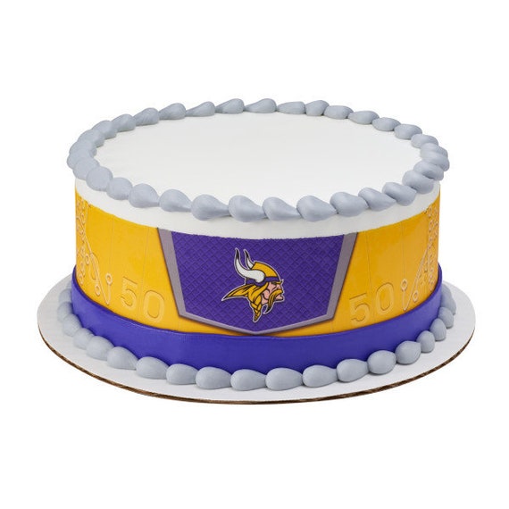 Vikings Cake Topper Personalised Edible Round Vikings Birthday Cake Topper Maison Cuisine Arts De La Table