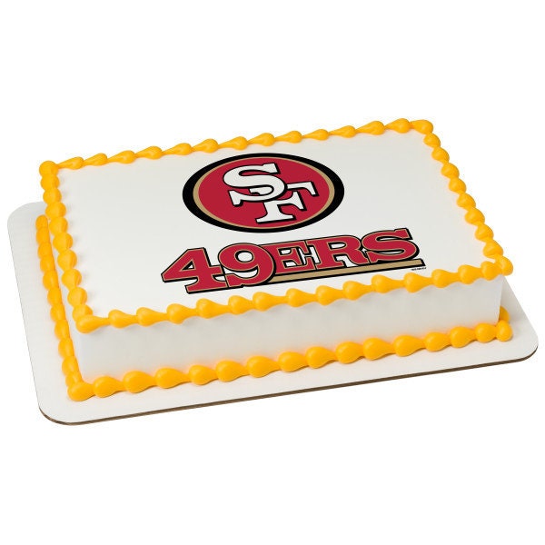 San Francisco 49ers cake topper  Cool wedding cakes, 49ers wedding cake  topper, 49ers cake