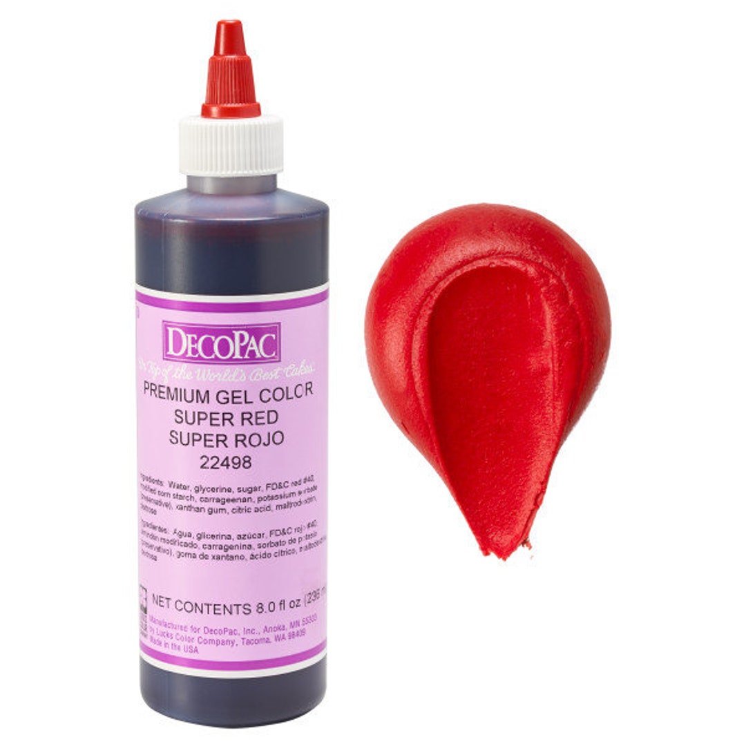 Premium Gel Paste Food Coloring/super Red 8 Oz /designed for Etsy