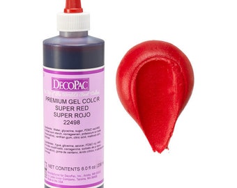 Premium Gel Paste Food Coloring/Super Red 8 oz /Designed For Cake Decorating