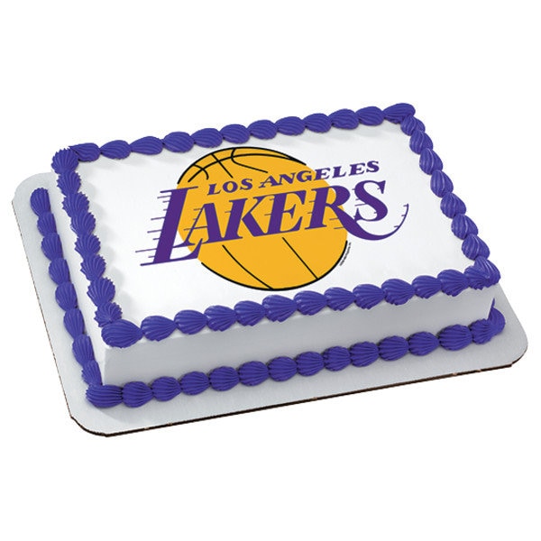 Los Angeles Lakers Edible Image /Los Angeles Lakers Cake Topper / NBA Edible Image Cake Topper/Basketball/NBA Cake Topper