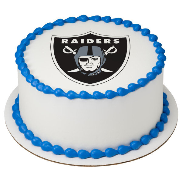 Oakland Raiders Edible Image Cake Topper. — Choco House