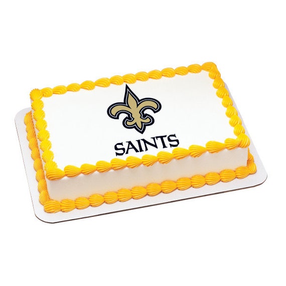New Orleans Saints Edible Image New Orleans Saints Cake Etsy