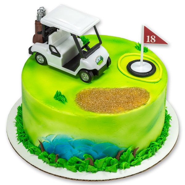 Golf Cart Cake Topper Kit/ Golf Lover's Cake Kit Idea/ Mini Golf Cart/ Golf Cart Cake Topper/ Golf Cart Toy