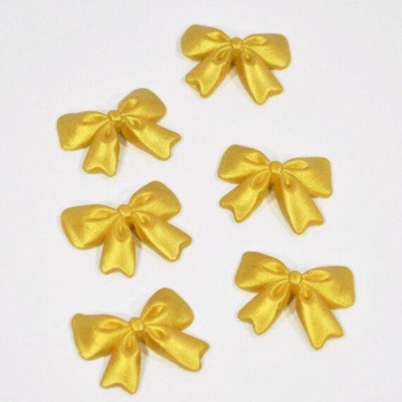 6 PCS Edible Fondant Sugar Bows/ Edible Mini Bows/ Sugar Bows/ Etsy