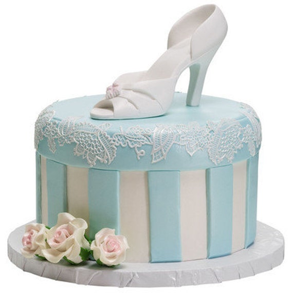 White High Heel Cake Topper Gum Paste High Heel Edible High Etsy