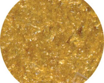 Edible Gold Glitter Flakes/Non Metallic Gold Edible Flakes 1 oz Bottle/Edible Soft Gold Course Flakes