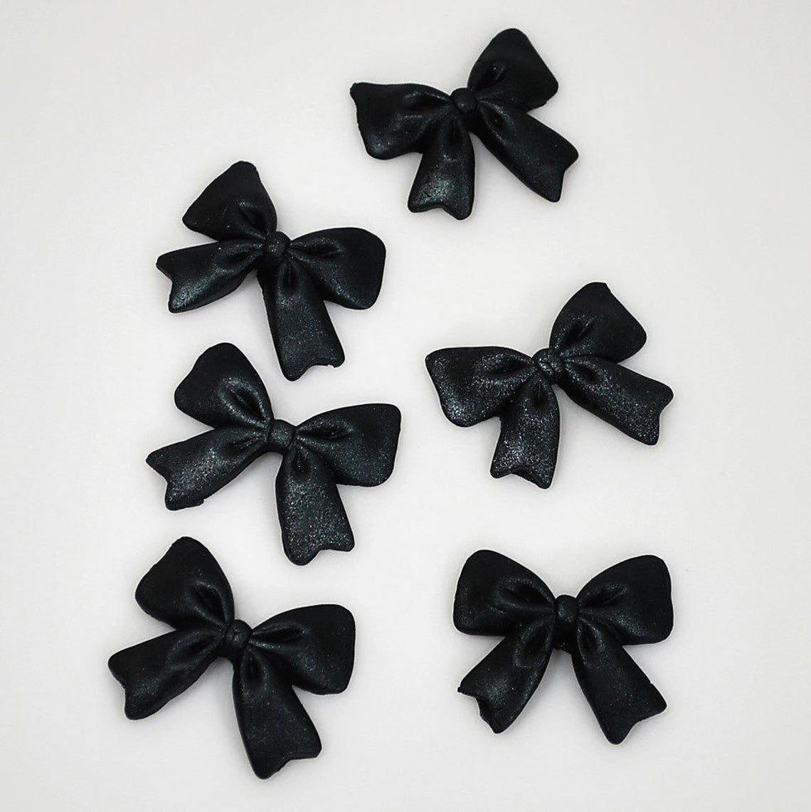 6 PCS Edible Fondant Sugar Bows/ Edible Mini Bows/ Sugar Bows/ Etsy