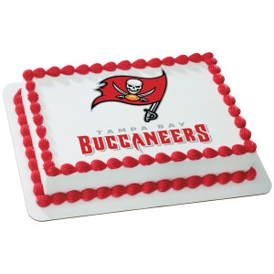 Tampa Bay Buccaneers Edible Image/Tampa Bay Buccaneers Cake Topper / NFL Edible Image Cake Topper/Football Cake Topper