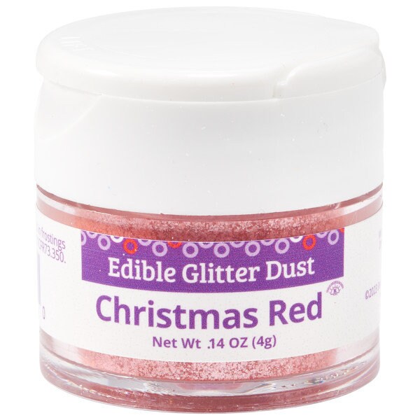 Christmas Red Edible Glitter Dust/christmas Red Cake Glitter