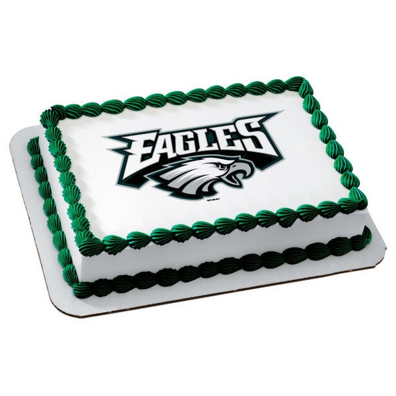Philadelphia Eagles Edible Image Cake Topper Philadelphia Etsy