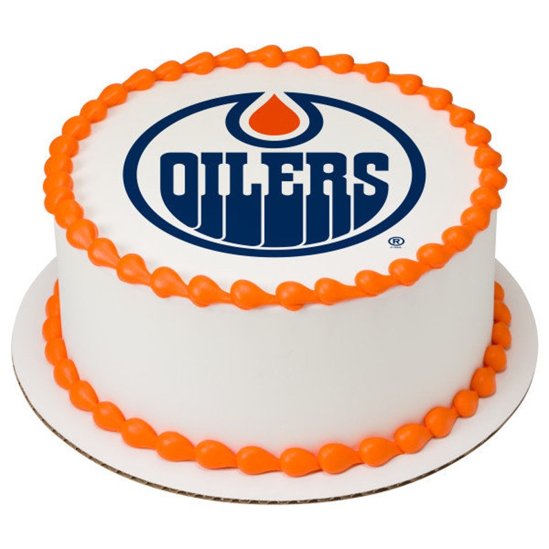 Edmonton Oilers Edible Image /edmonton Oilers Cake Topper / Etsy