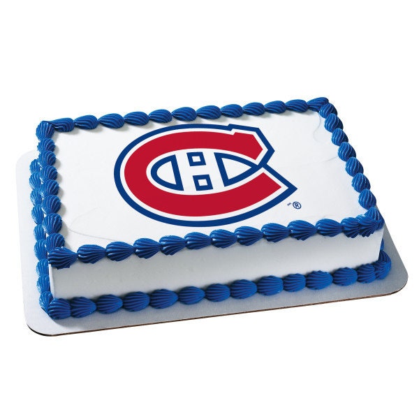 Image comestible des Canadiens de Montréal /Montréal Canadiens Cake Topper / NHL Edible Image Cake Topper/Hockey/NHL Cake Topper