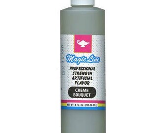 Magic Line Creme Bouquet Flavoring- 8 oz Bottle, Unique Cake Flavoring, Creme Bouquet Flavor