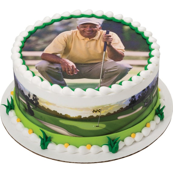 Edible Custom Golf Cake Topper Etsy