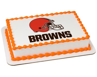 Cleveland Browns Edible Image /Cleveland Browns Cake Topper / NFL Edible Image Cake Topper/Football Cake Topper
