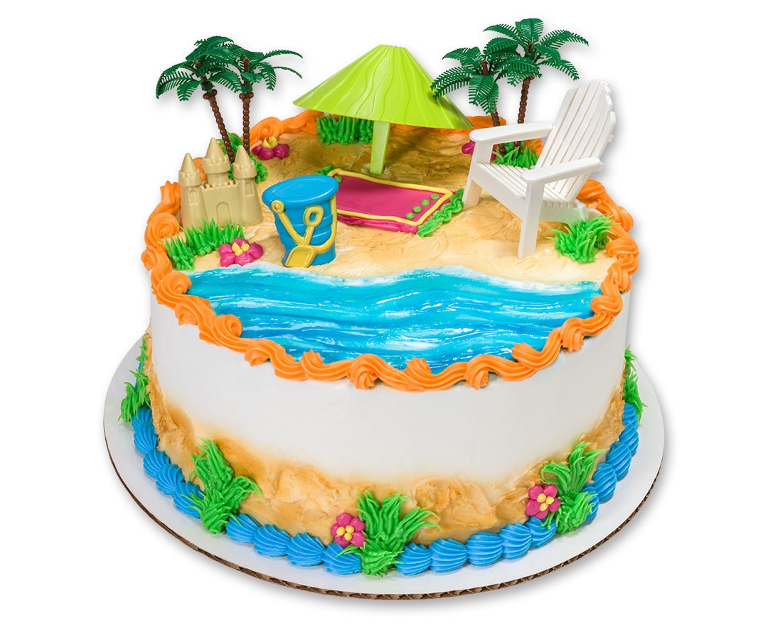 Easy Beach Cake Idea for a Summer Party - Play Party Plan