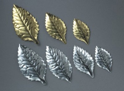 1X Edible Gold Silver Leaf Foil Paper Flake Cake Toppers Food Baking Cake K1L8 