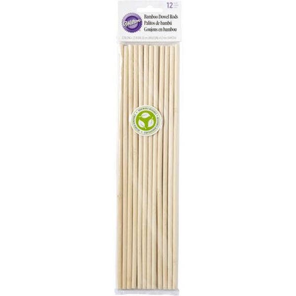 Wilton Bamboo Dowel Rods - 12 Count/  12 inch.