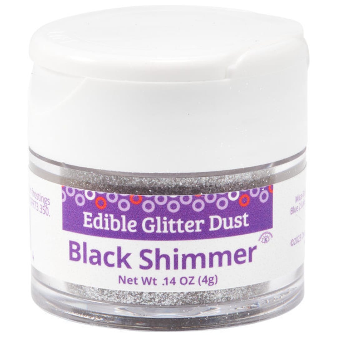 Black Edible Glitter Dust/black Cake Glitter/black Edible Glitter