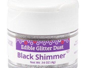 Black Edible Glitter Dust/Black Cake Glitter/Black Edible Glitter for Desserts