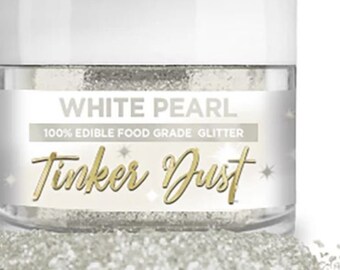 Edible White Glitter/ Edible Glitter/ Cake Glitter/ Edible Cake Shimmer/pearl  White Edible Tinker Dust 
