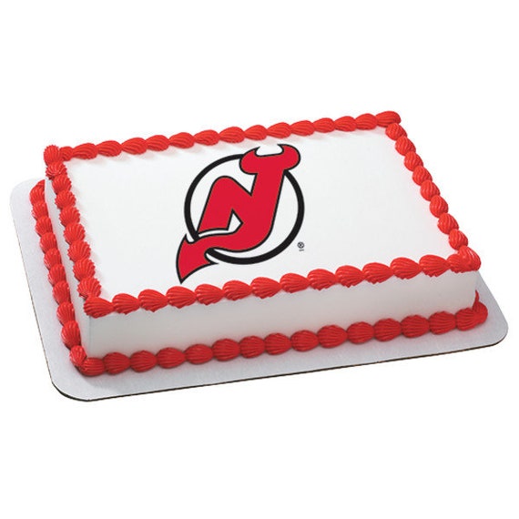 New Jersey Devils Edible Image /new Jersey Devils Cake Topper / NHL Edible  Image Cake Topper/hockey/nhl Cake Topper - Etsy