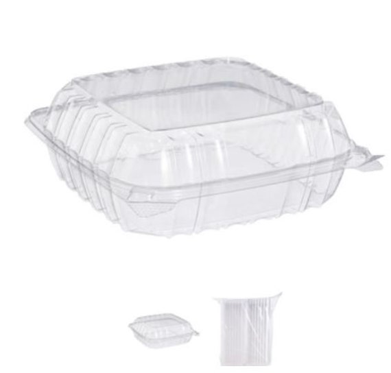 Count Clear Cookie Tray 25 per order Clear Hinged Locking Cookie Tray Clear Treat Container Cookie Box Clear Hinged Lid Containers
