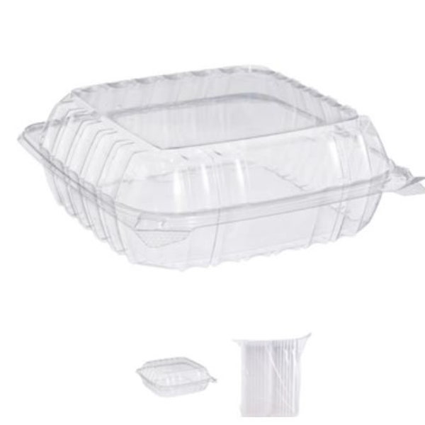 Count Clear Cookie Tray 25 per order/Clear Hinged Locking Cookie Tray/Clear Treat Container/ Cookie Box/Clear Hinged Lid Containers