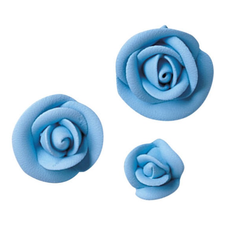 Party Blue Sugar Roses/ Available in Medium or Large/ Etsy