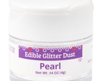 Pearl White Edible Glitter Dust/Pearl White Cake Glitter/Pearl White Edible Glitter for Desserts
