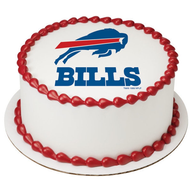 Buffalo Bills Edible Image Cake Topper / Buffalo Bills Cake Topper / NFL .....