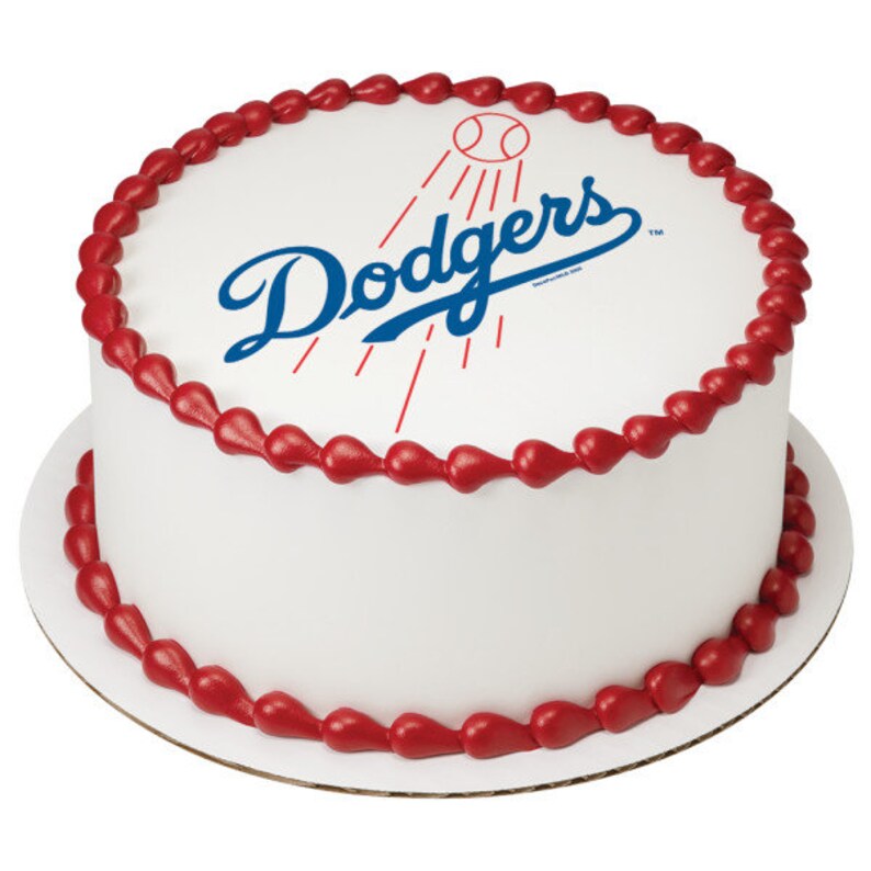 Los Angeles Dodgers Edible Image / Dodgers Baseball Cake | Etsy