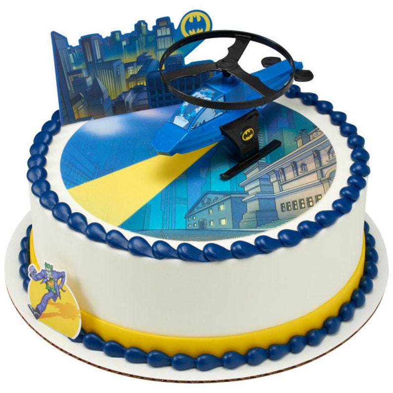 Batman Cake Topper And Edible Image Etsy