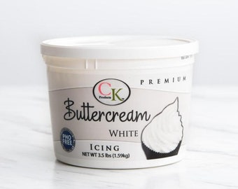 Buttercream Icing - White/ 3 Sizes Available