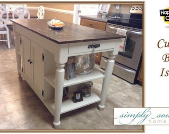  Rustic  kitchen  island Etsy 