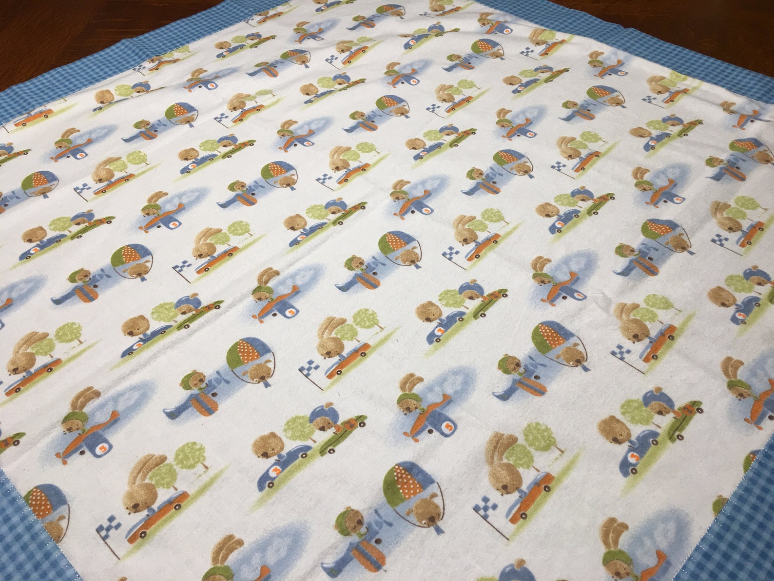 Cotton Flannel Baby Blanket Etsy