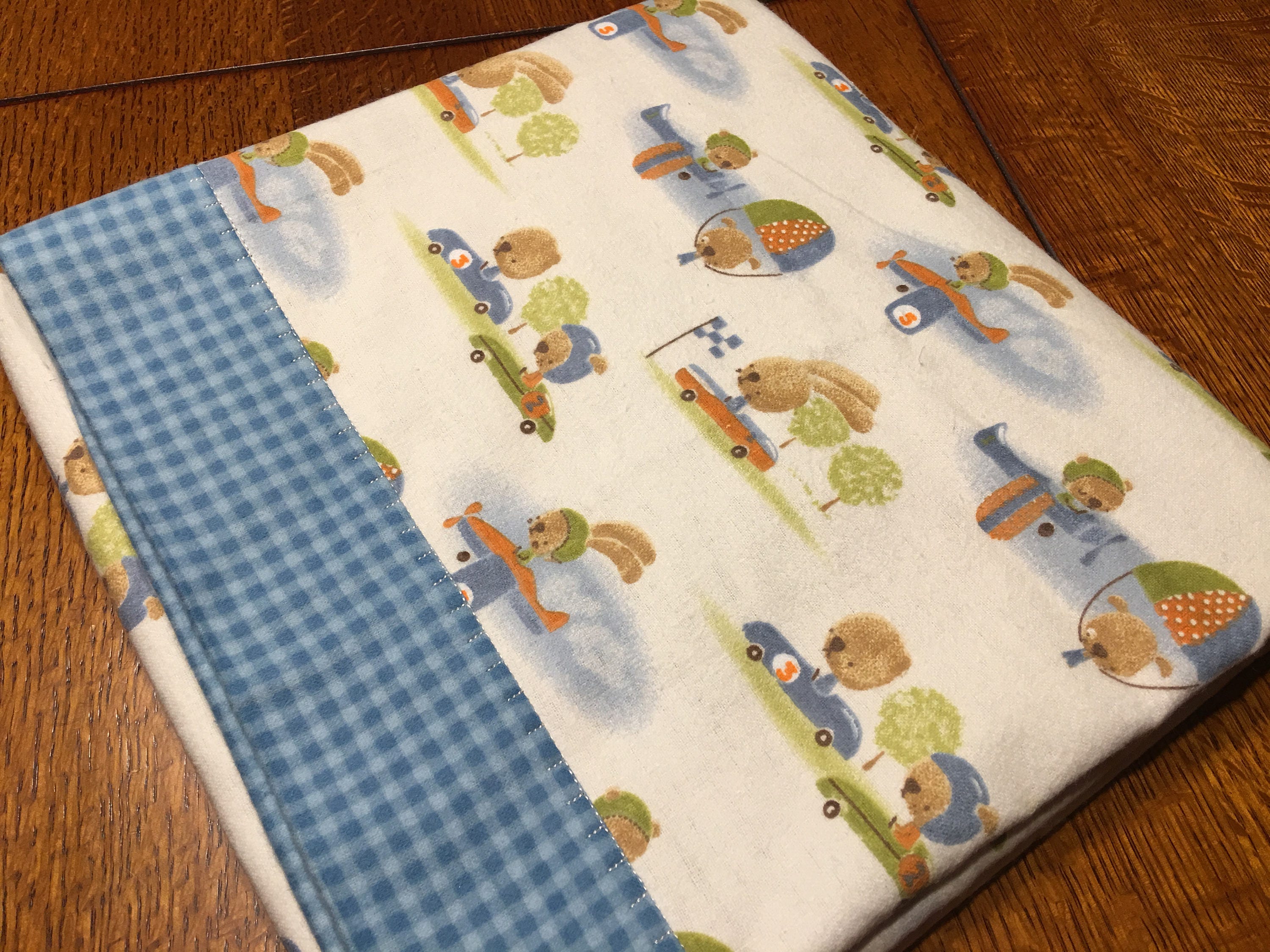 Cotton Flannel Baby Blanket Etsy