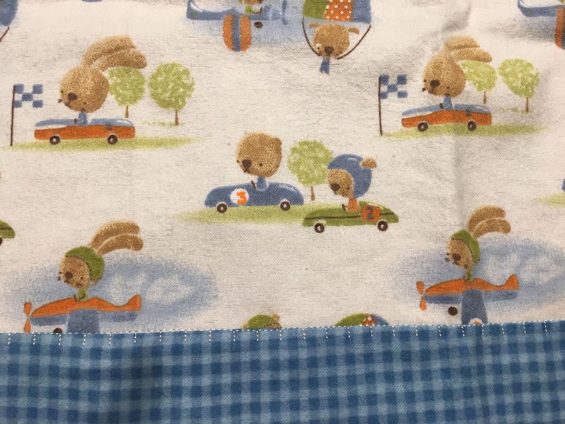 Cotton Flannel Baby Blanket Etsy