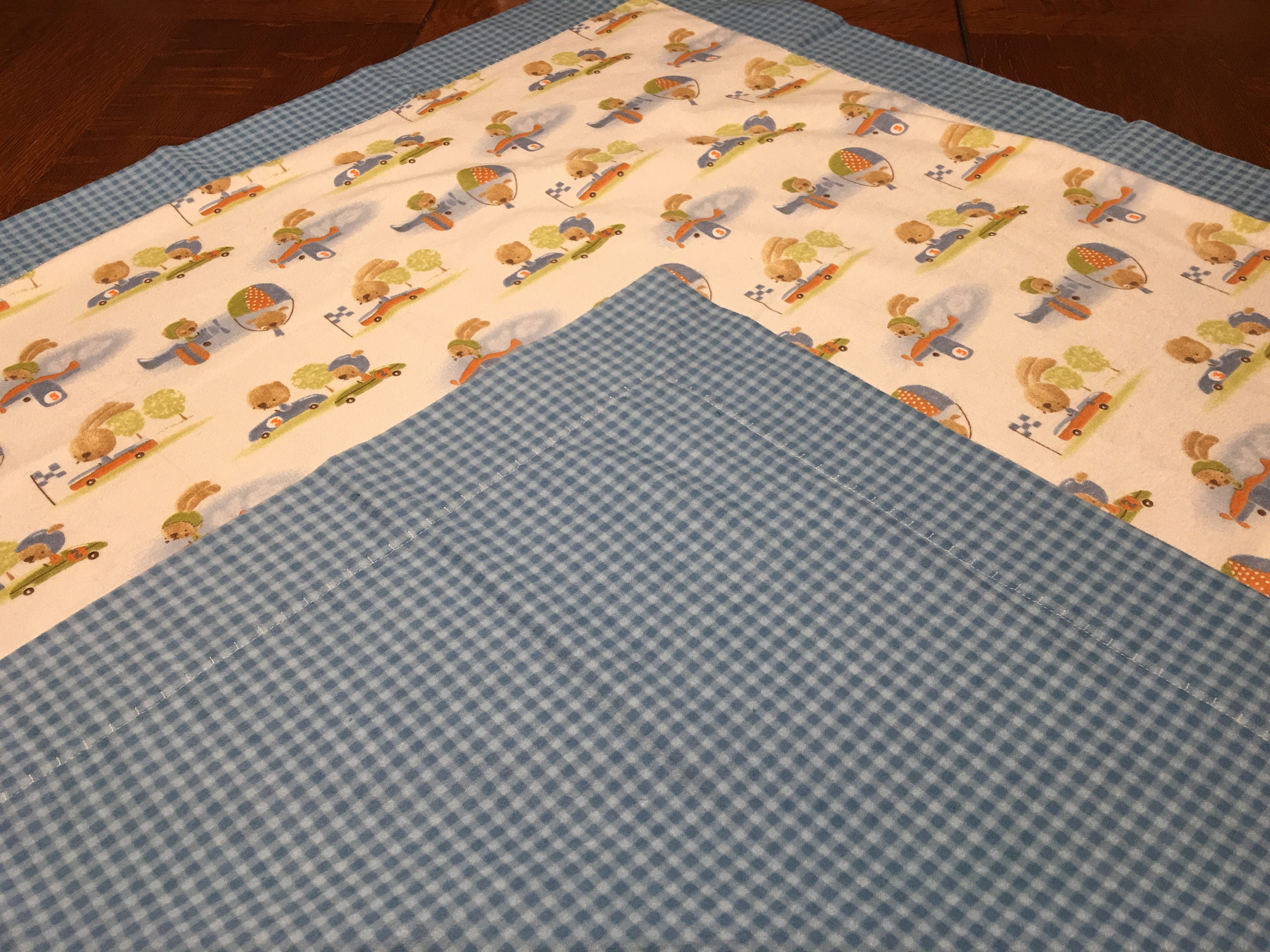 Cotton Flannel Baby Blanket Etsy