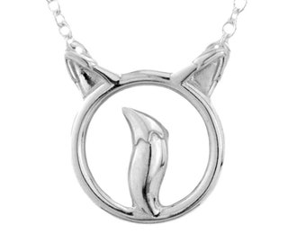 24/7 Wear Fox Pet Animal Locking BDSM O Ring 925 Sterling Silver Hypoallergenic Slave Sub Necklace Day Collar ToBeHis®