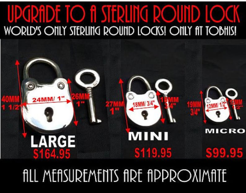 ULTRA DiSCREET Solid 925 Sterling Silver Hypoallergenic FUNCTIONING Locking All Heart Heart BDSM Bondage Sub Submissive Pet Day Collar /& Key
