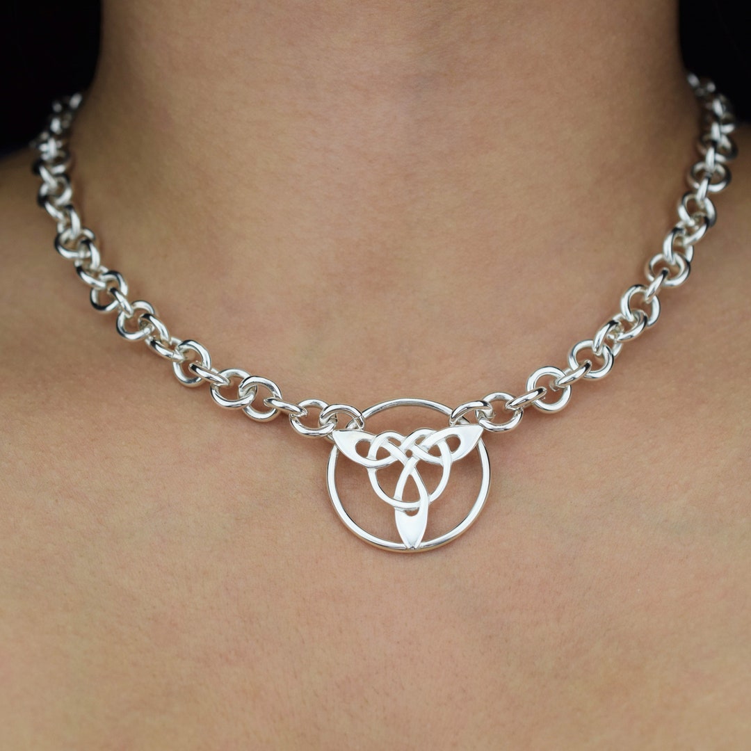 Heavy Solid 925 Sterling Silver Locking Celtic O Ring BDSM Slave