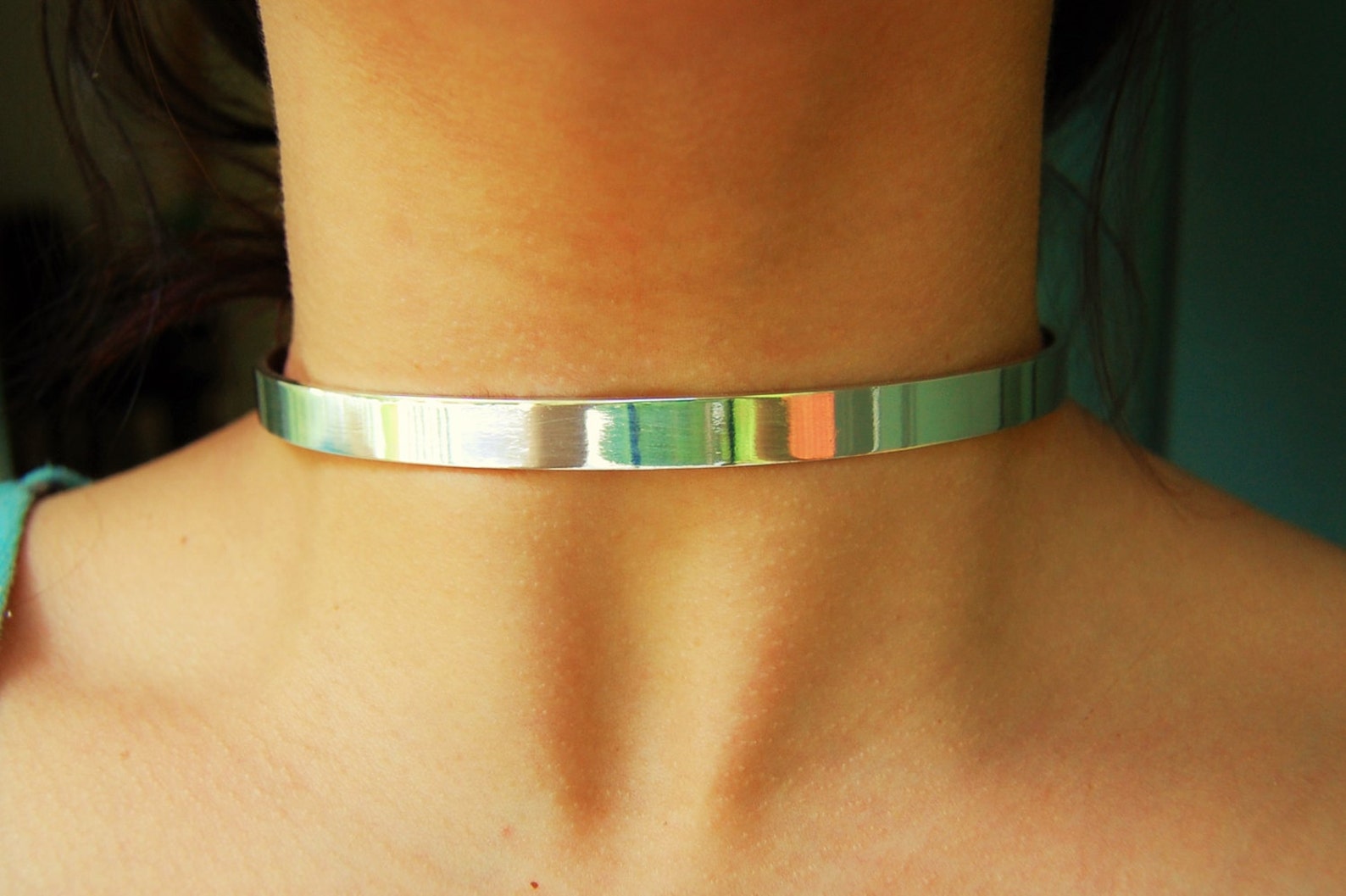 Sterling silver neck cuff Clearance