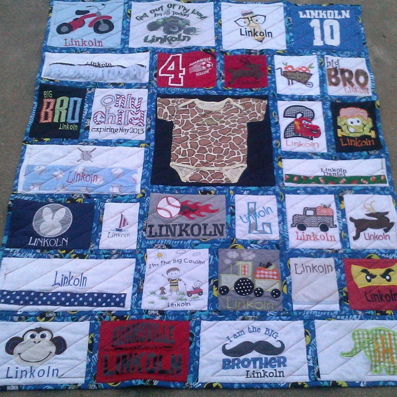 Baby Clothes Quilt - Etsy