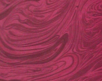 100 percent cotton fabric/red/marbled/crafts/quilting/apparel/by the yard
